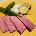 黒毛和牛焼肉きっしゃん北新地永楽町 松 - ○松坂牛カルビ