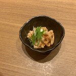 担々麺あづま屋 - 蓮根の辛子明太和え