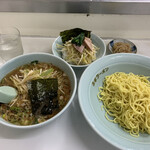 Ramen Shoppu - ネギつけ麺＋ネギ丼