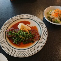 上野洋食遠山 - 牛サーロインステーキレモンソース2,000円(税別) 202007