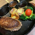 Tenjiku - 天肉バーグ180グラム1600円 ライス中盛り