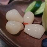 新料理 都留野 - 漬物　ズームアップ