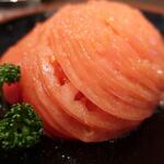 新料理 都留野 - トマトサラダ　ズームアップ