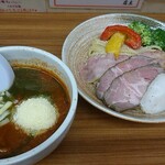 Taishouken Rosso - トマトつけ麺　930円+低温チャーシュー