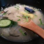 新料理 都留野 - 梅茶づけ喰らう