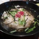 新料理 都留野 - 梅茶づけ　ズームアップ