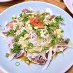 十八番 - 鰹の土佐造り。