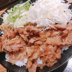 カルビ丼とスン豆腐専門店 韓丼 - カルビ丼のアップ