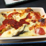 なすとトマトのチーズ焼き