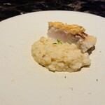 Pesceco - 白甘鯛／お米：白甘鯛のリゾット、白甘鯛のウロコ焼き、カボス