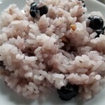 AGカフェ - 子羊のハンバーグ、お野菜のクスクスを添えて(1760円)　のライス