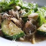 AGカフェ - 炭火で焼いたあゆとズッキーニのスパゲティ(1760円)　のメイン