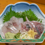 光寿司 - 真鯒（マゴチ）、真鯵