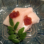 魚庭②淡路島の伝助穴子、梅肉で