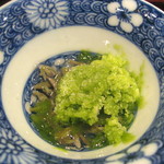 北新地 弧柳 - ジュンサイ、セロリのシャーベット