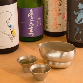 Delicious sake goes with delicious sushi. We offer a selection of fine sakes.