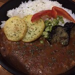 花海棠 - ホットキーマカレー上から