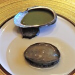 仁修樓 - 蒸し鮑　鮑肝ソース