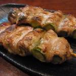 興 - 「アスパラ肉巻き」：ジュワッと豚の脂の旨み！アスパラのみずみずしい蒼さが弾ける～♪