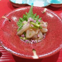 天ぷら とばり - グレ(地元3㎏)炙り　ポン酢胡椒