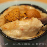 日本ばし さく間 - ズワイガニのクリームグラタン （この日はウニ載せ）