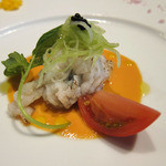 アーム・ドゥ・ギャルソン - 鱧の炙りのガスパチョ仕立て