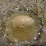 アーム・ドゥ・ギャルソン - 甘酒のシャーベットと生姜のゼリー