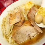 ラーメン二郎 - ラーメン小＋ニンニク多め＋ショウガ半分