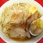 ラーメン二郎 - ラーメン小＋ニンニク多め＋ショウガ半分