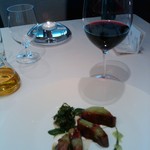 レストラン サンパウ - イベリコ豚の首と肩の間の稀少部位だそうです、柔らかくて大変おいしい、豚とは思えない