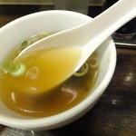 龍味 - 定食のスープです