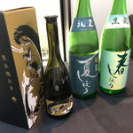 日本料理 TOBIUME - 黒龍 3種飲み比べ！