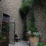 テラス席の中庭