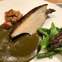 銀座 大石 - 2020.7.  鮑のムニエル 肝バターソース グルノーブル風