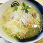 飯田商店 - わんたん入り塩らぁ麺 1150円