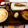 すき家 - 朝メニュー、サバ定食ミニ360円税込。