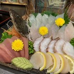 味処　八右衛門 - お客様の持ち込み品をアレンジして盛り合わせに！