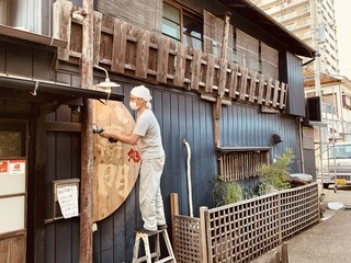Ajidokoro Hachiemon - コロナ休業中は店舗修繕、改装などをして、再開に向けて頑張ってました！