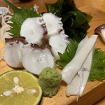 Izakaya Hinoki - 鳴門渦潮蛸の皮引き造り