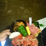 近江牛焼肉結 - センマイ、ホルモン、カメノコ等