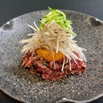 Motsuya Fukuta - 牛とろ炙りユッケ　塩