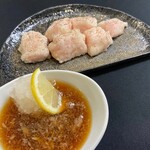 Motsuya Fukuta - 黒毛和牛もつ焼　おろしポン酢ダレ