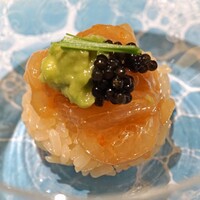 銀座 大石 - 白海老のお寿司