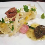 うたゆの宿箱根 - 牛ヒレ肉とローストビーフ庭園風　セサミバターソース