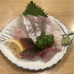 居酒屋勢人 - 刺身の盛合わせ(ヒラメ･シマアジ･イサキ)