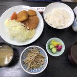 割烹 嶋村 - フライ盛り合わせ定食