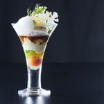restaurant hache - スペシャリテ「野菜 魚介 パフェ」（例）