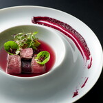 restaurant hache - 季節野菜と楽しむ肉料理（例）