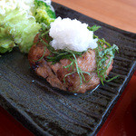 田園茶屋　いとわ - 「和風おろしハンバーグ定食」（840円）。ハンバーグは柔らかくて、おろし＋ポン酢でさっぱり。