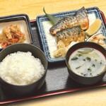 Maru Tomi Suisan - とろサバ塩焼き定食（720円税別）